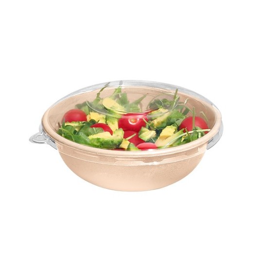 Bol salade Plastique Rond plat + Couvercle - SML Food Plastic