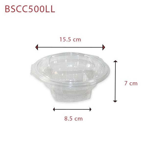 Bol Salade Plastique Charnière - SML Food Plastic