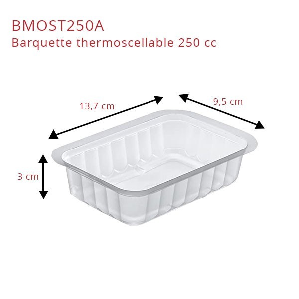 Barquette Thermoscellable - SML Food Plastic