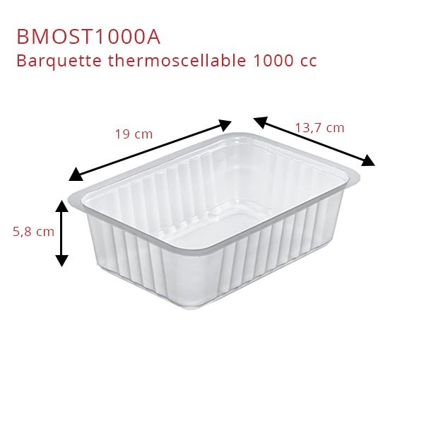 Barquette Thermoscellable - SML Food Plastic