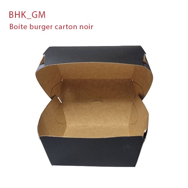 Paquet de 50 boîtes à burger carrées en carton kraft 14,4x13,6x9,2cm - RETIF