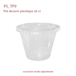 Pot et coupe à Dessert Plastique Jetable - SML Food Plastic
