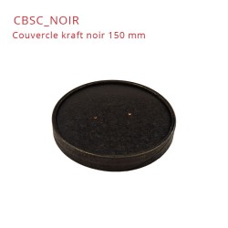 miniature Bol carton rond noir 150mm