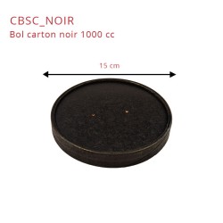 miniature Bol carton rond noir 150mm