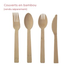 miniature Couvert bambou cirée