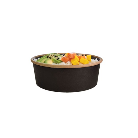 bol carton noir poke bowl