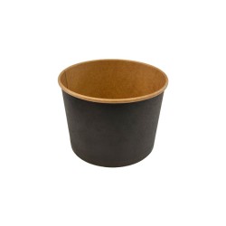 miniature Pot kraft noir 114mm