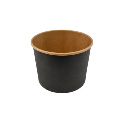 miniature Pot kraft noir 114mm