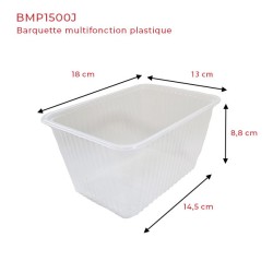 miniature Barquette Plastique Multifonction Rectangle