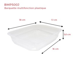 miniature Barquette Plastique Multifonction Rectangle