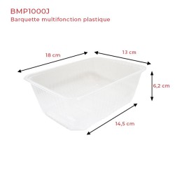 miniature Barquette Plastique Multifonction Rectangle