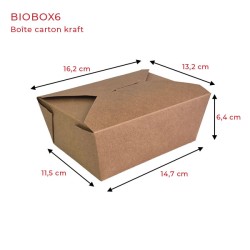 miniature Boite carton kraft BIOBOX