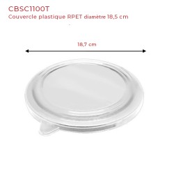 miniature Bol carton rond 185mm