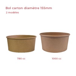 miniature Bol carton rond 155mm