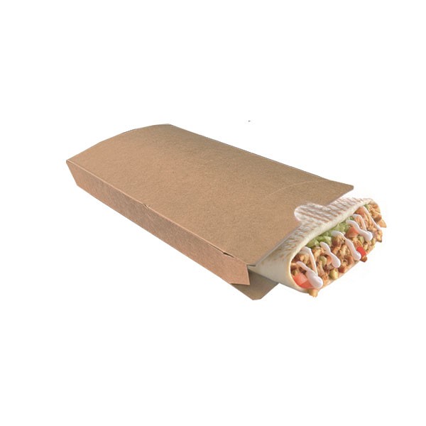 Boite carton kraft tacos