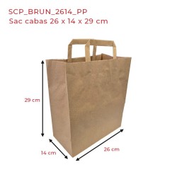 miniature Sac Kraft Papier Brun Cabas