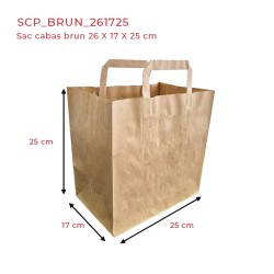 miniature Sac Kraft Papier Brun Cabas