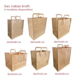 miniature Sac Kraft Papier Brun Cabas