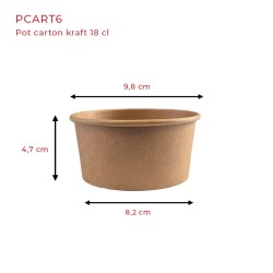 miniature Pot kraft 98 mm