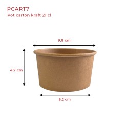 miniature Pot kraft 98 mm