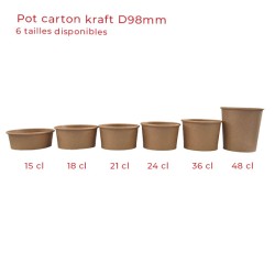 miniature Pot kraft 98 mm