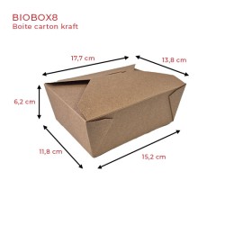 miniature Boite carton kraft BIOBOX