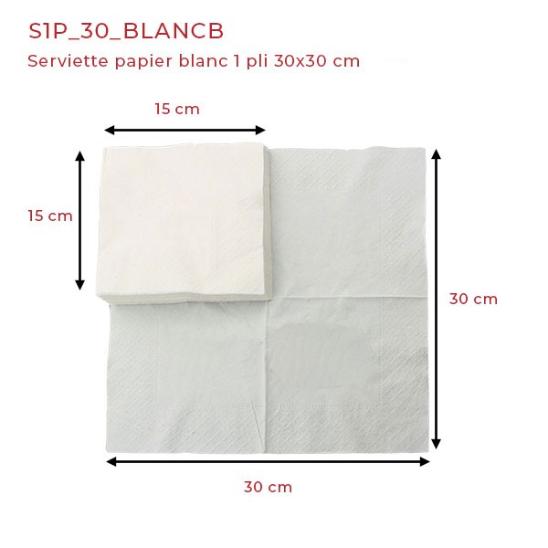 Serviette papier blanche écologique