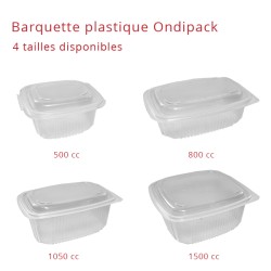 miniature Barquette plastique Ondipack + couvercle