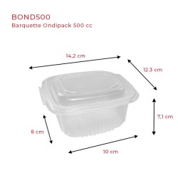 miniature Barquette plastique Ondipack + couvercle