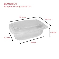 miniature Barquette plastique Ondipack + couvercle